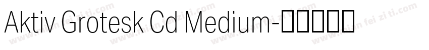 Aktiv Grotesk Cd Medium字体转换
